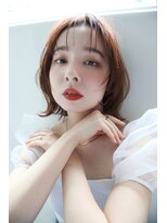 ヘアーメイク スリー(Hair Make 3) ナチュラルボブウルフデザインカラーレイヤーカットウェットヘア
