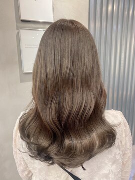 ジーナ 船橋(Zina) 髪質改善＊ロングレイヤーグレーベージュ＊美髪【Zina船橋】