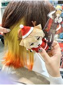 にじさんじ 伏見ガク インナーカラー イエロー オレンジ 裾