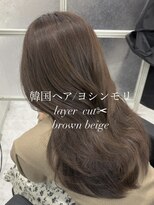 マーシュ 梅田(marshu)&nbsp;吉岡Style/韓国ヘア/ヨシンモリ/brown beige