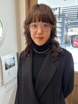 ルアウ レコーズ(LUAU records)&nbsp;【LUAU records Osaka/arisa】マッシュウルフ×ニュアンスパーマ