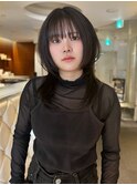 韓国風ハッシュカット×モードウルフミディアム☆