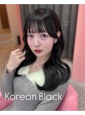 コリアンブラック/グレージュ/韓国ヘア/渋谷/レイヤー/顔まわり