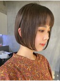 武蔵小杉顔まわりレイヤーボブ韓国風ボブ透明感カラー20代30代
