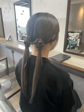 ドロップバイドロップ(drop by drop) ねじねじヘアアレンジ