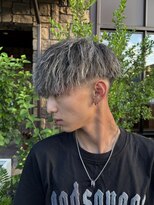 美容室 ルチア ハワイ(Luccica HAWAII)&nbsp;イナズマツイスト＆ホワイトメッシュ＆フェード