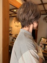 フランジェッタヘアー(Frangetta hair)&nbsp;白髪活かしやわらかベージュカラー♪担当川合