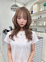 サンドレオ 新宿店(sand Leo)&nbsp;ミディアムレイヤーカット/髪質改善/韓国/前髪/新宿/ブリーチ