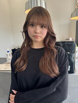 アウラシザーワークス(Aura scissors works)&nbsp;透け感ベージュ×顔周りレイヤー