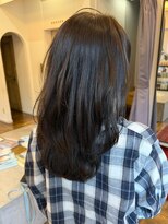 ヘアーアイスカルテット(HAIR ICI QUARTET)&nbsp;ブリーチなしカラー◎グレージュ夏カラー小顔レイヤー