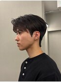 韓国ナチュラルマッシュ/センターパート/ダウンパーマ