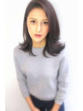 ルモア(RUMOR) Rumor×ラベンダーアッシュカラー☆ハネミディ