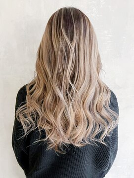 アルバム 渋谷パルコ(ALBUM) バレイヤージュ_グレージュカラーボブウルフ_ba358641