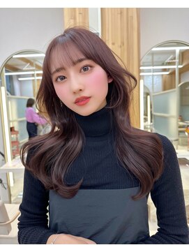 アフロートリノ(AFLOAT Leino) 韓国レイヤー　くびれヘア　髪質改善　イルミナカラー　顔まわり