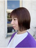 切りっぱなしボブ