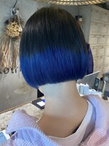 ロリム(RorriM)&nbsp;切りっぱなしボブ　ダブルカラー　グラデーションカラー