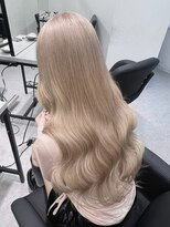 ペレ 栄店(PELE) デザインカラー/レイヤーカット/ウェットヘア/オリーブベージュ