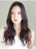 大人可愛いロングウェーブヘアイメチェンカール　