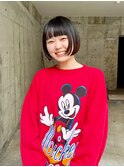 ワイドバング×ミニボブ