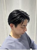 ベリーショートウルフアッシュブラックカルマパーマ《用賀》