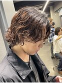 渋谷緩めスパイラルパーマメンズボブパーマメンズミディアム