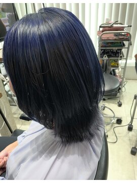 フェリア 渋谷(Feria) 【Feria 渋谷】ケアWカラー×アディクシーサファイア"Tsuyuki"