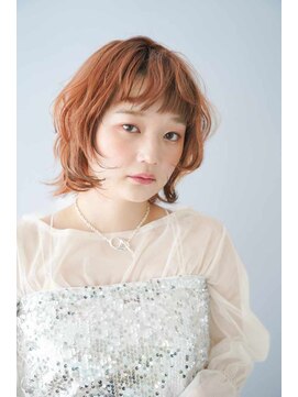 シェル 立川(shell) くびレイヤーエモージュグレージュカラーくびれショート【立川】