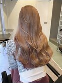ミルクティーベージュハイトーンカラーダブルカラーレイヤー韓国
