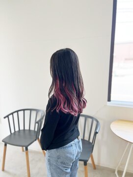 ヒュー(HUE) インナーカラー/チェリーレッド