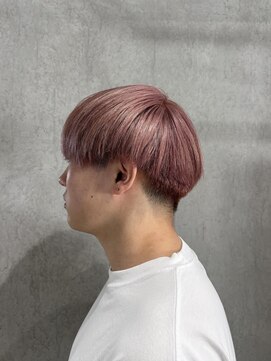 ラック(LUCK) ピンクベージュ/船橋/くすみベージュ/細めハイライト