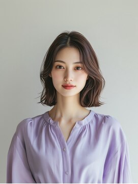 e.m.a プレミアムビューティーサロン 栄駅店(e.m.a PREMIUM BEAUTY SALON) 外ハネボブ/ボブ/イメチェン/髪型