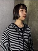 ボルドーレイヤーボブ