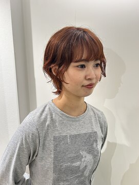 アッシュ 下北沢店(Ash) ショートレイヤー×オレンジヘア