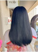 サラ艶ストレートロング/黒髪ロング