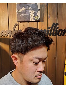 サンフラット(Sun Flat) メンズカット×パーマ