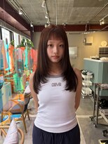 ローレンジウ(LOREN JU)&nbsp;透明感髪質改善ベージュダブルカラーミルクティーグレージュ