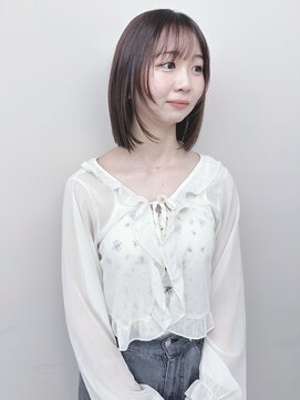 モリオ(morio) *ミディアムボブディ小顔ボブ軽めボブ内巻きボブぱっつんボブ