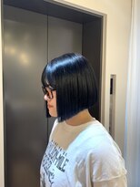 ザ トーン オオミヤ(the tone.oomiya) 大宮/髪質改善/切りっぱなしボブ/ブルーブラック