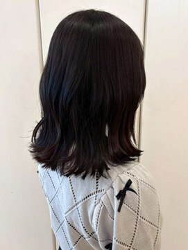 外ハネボブ 黒髪 髪質改善 顔周りカット レイヤーカット 20代