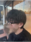 ツイストスパイラルパーマ×マッシュウルフ
