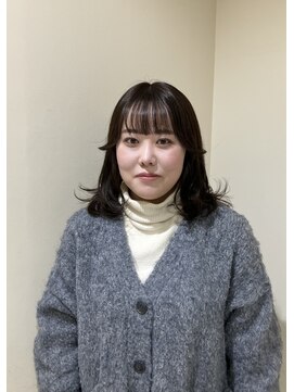 シアン 栄店(CYAN.) 透明感カラー×ミディアムレイヤー