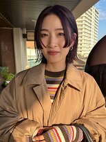 フィルム(FiLMs) 透明感ブラウン/ショートボブ/顔まわりカット