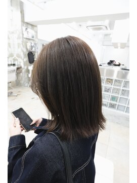 ディジョン 自由ヶ丘(Dijon) 韓国顔まわりレイヤーカットグレージュオリーブベージュブラウン