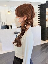 ヘアーアンドカラー ルジャルダン 葛西店(le jardin)&nbsp;お呼ばれヘアアレンジ・華やかで可愛い編み下ろしたまねぎヘア♪