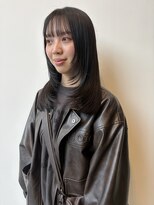 ロックス バイ マグ 松本(rocks BY MAG)&nbsp;ブリーチなし透明感カラーオリーブカラーミディアムレイヤー