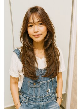 アーフィー 千葉(Arphy)の写真/カット+カラー￥6800ハイセンスな技術者揃い!プチプラで理想が叶う☆流行りのレイヤーカットで日常に彩りを