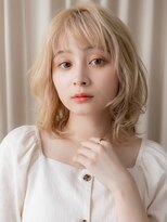 カバーヘア ブリス 戸田公園西口店(COVER HAIR bliss)&nbsp;外国人風ダブルカラーゆるふわレイヤーウルフカット10代20代W