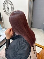 グラム 安城桜井店(gram)&nbsp;髪質改善_艶カラー_チェリーレッド_R81021