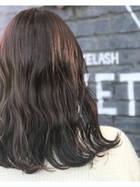 ヘアアイラッシュ リベット(hair eyelash RIVET)&nbsp;ベージュカラーミディアムボブ