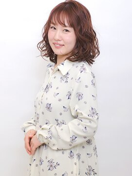 アビーヘアー 西大島店(abie hair) 桜ピンクミディ